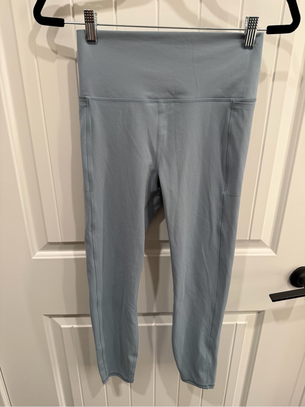Vuori Studio Pocket Leggings Blue Gray Size Medium